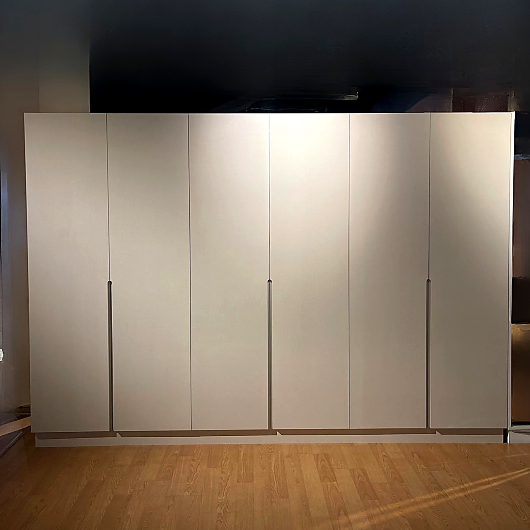 Modern 6-Door Wardrobe with Hanging Storage